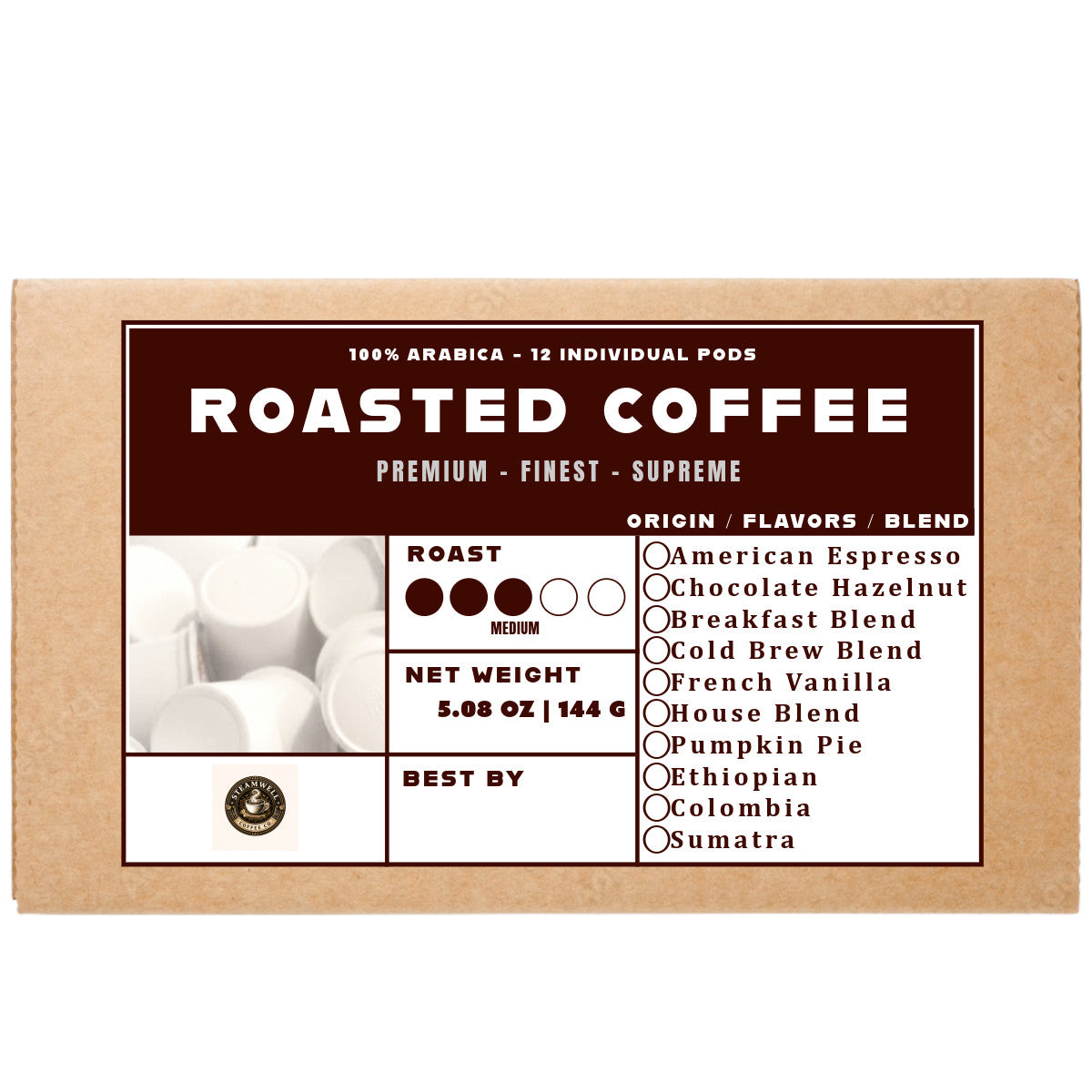 Steamwell Flavored K-Cups